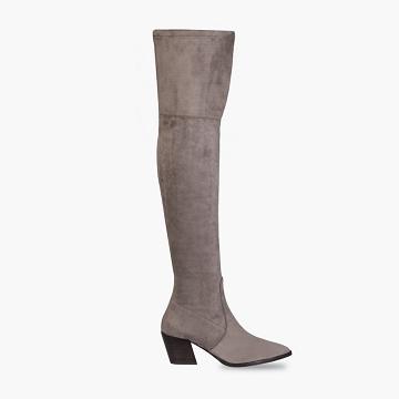 Thursday Boots Boots Tempest Suede Hoge Hakken Dames Grijs | NL188UZG