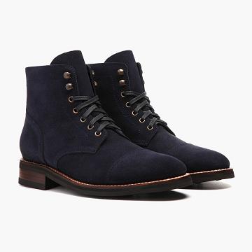 Thursday Boots Captain Suede Veterlaarzen Heren Blauw | NL423YXF