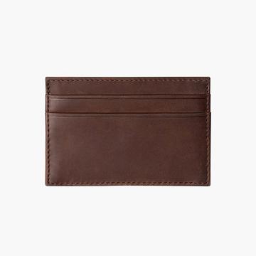 Thursday Boots Card Holder Leren Portefeuille Heren Bordeaux | NL236AHK