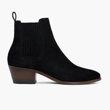 Thursday Boots Dreamer Suede Laarzen Dames Zwart | NL162UZG