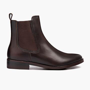 Thursday Boots Duchess Leren Laarsjes Dames Koffie | NL224VRW