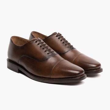 Thursday Boots Executive Leren Rugged & Resilient Werkschoenen Heren Koffie | NL349WNB