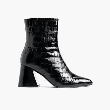 Thursday Boots Heartbreaker Leren Laarzen Dames Zwart | NL159PJJ