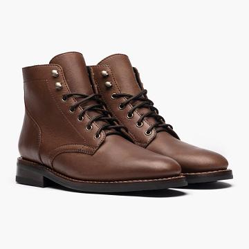 Thursday Boots President Leren Veterlaarzen Heren Bruin | NL405BEX