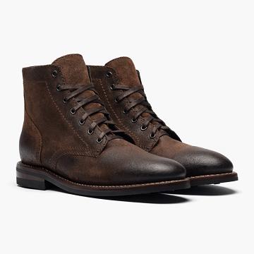 Thursday Boots President Suede Veterlaarzen Heren Koffie | NL399RVD