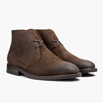Thursday Boots Scout Suede Veterlaarzen Heren Koffie | NL392AHK